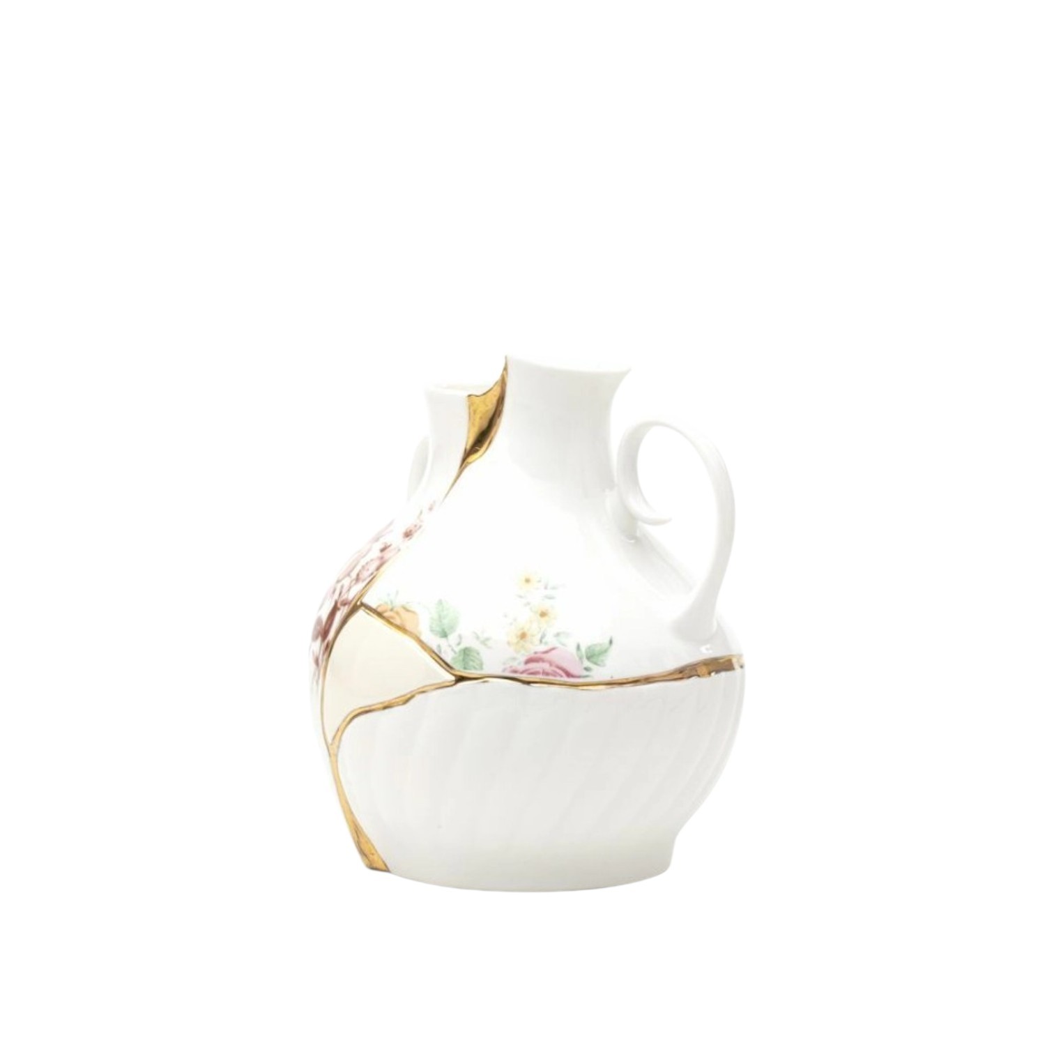 Ваза Seletti белая с росписью  18*16*19 3