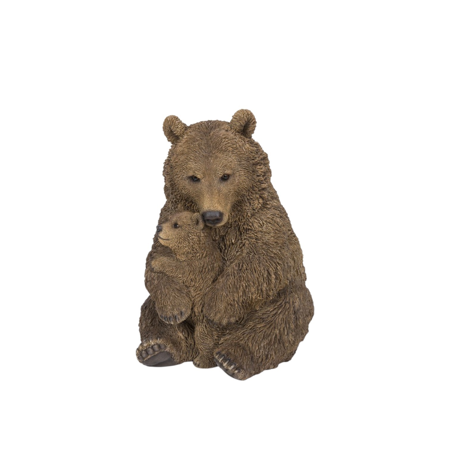 Фигурка бурая медведица с медвежонком 25*22*30 см