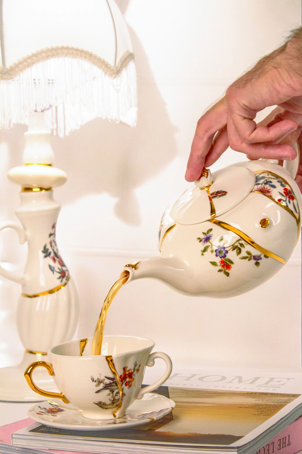 Чайная пара Seletti осколки две ручки 7