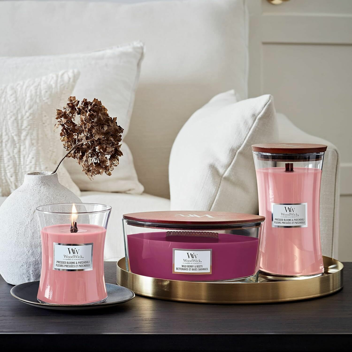 Свеча WoodWick эллипс Дикие ягоды  и сахарная свекла 453 г 3